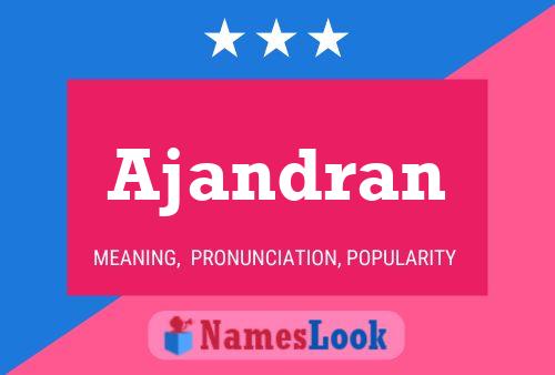 ملصق اسم Ajandran