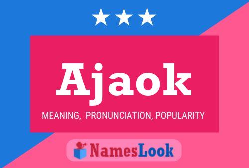 ملصق اسم Ajaok