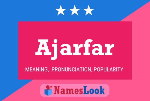 ملصق اسم Ajarfar