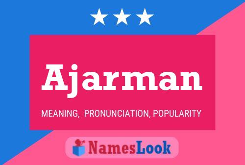 ملصق اسم Ajarman