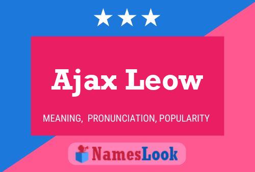 ملصق اسم Ajax Leow