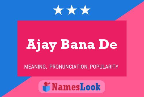 ملصق اسم Ajay Bana De