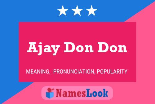 ملصق اسم Ajay Don Don