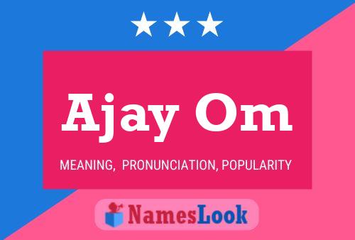 ملصق اسم Ajay Om