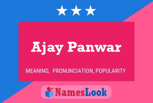 ملصق اسم Ajay Panwar