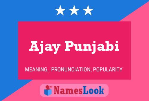 ملصق اسم Ajay Punjabi