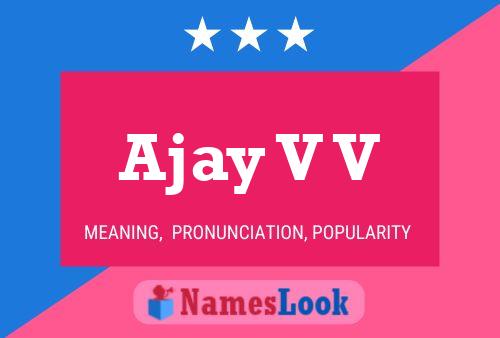 ملصق اسم Ajay V V