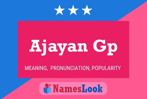 ملصق اسم Ajayan Gp