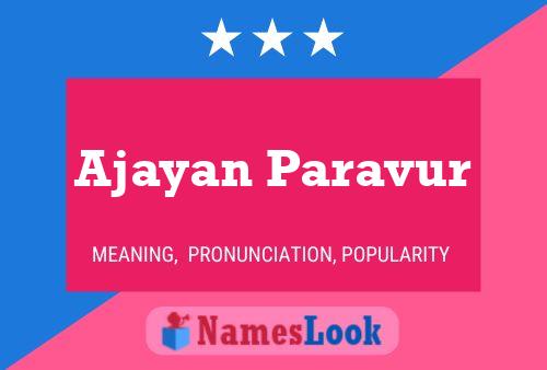 ملصق اسم Ajayan Paravur