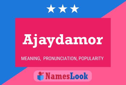 ملصق اسم Ajaydamor