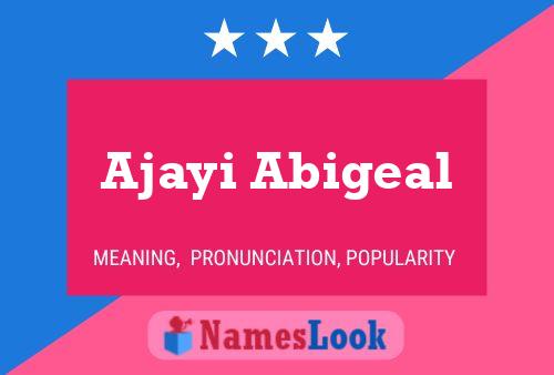 ملصق اسم Ajayi Abigeal