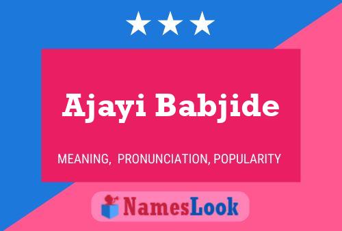 ملصق اسم Ajayi Babjide