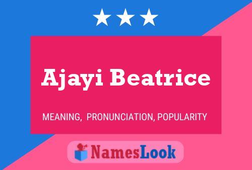 ملصق اسم Ajayi Beatrice