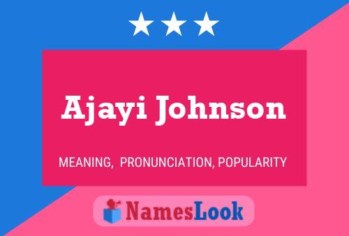 ملصق اسم Ajayi Johnson