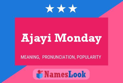 ملصق اسم Ajayi Monday