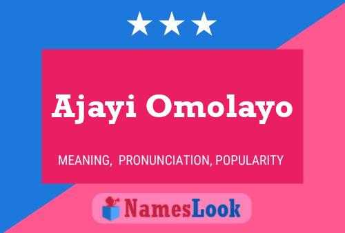 ملصق اسم Ajayi Omolayo