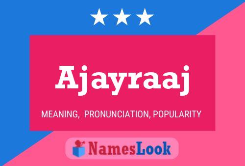 ملصق اسم Ajayraaj