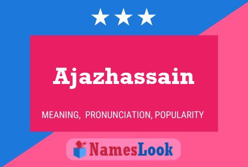 ملصق اسم Ajazhassain