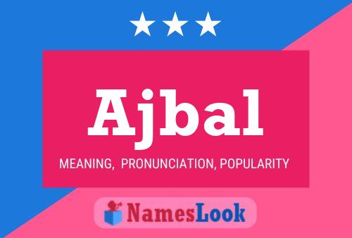 ملصق اسم Ajbal