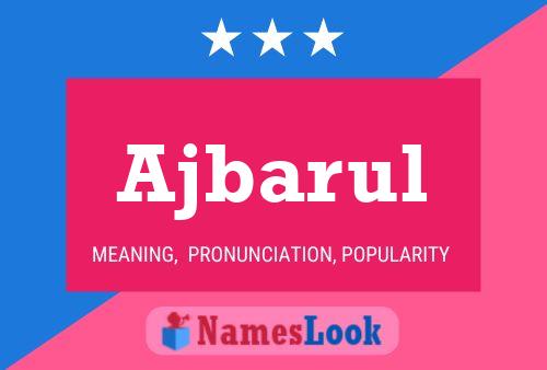 ملصق اسم Ajbarul