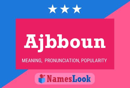 ملصق اسم Ajbboun