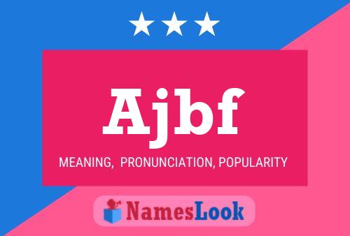 ملصق اسم Ajbf