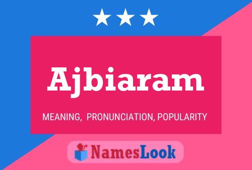 ملصق اسم Ajbiaram