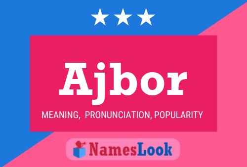 ملصق اسم Ajbor