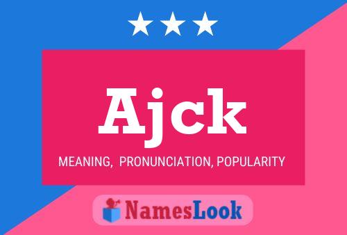 ملصق اسم Ajck