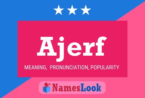 ملصق اسم Ajerf