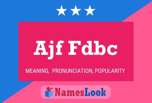 ملصق اسم Ajf Fdbc