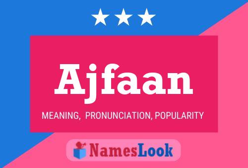 ملصق اسم Ajfaan