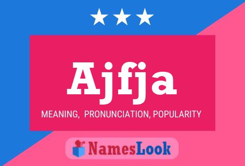 ملصق اسم Ajfja