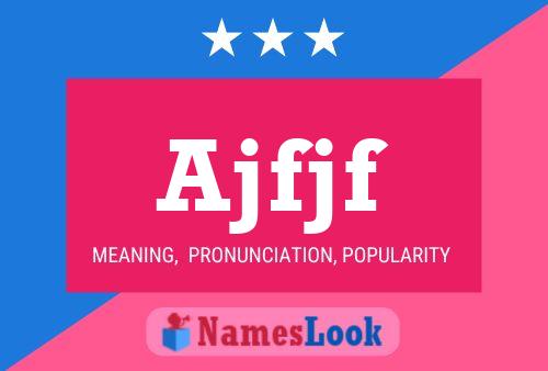 ملصق اسم Ajfjf