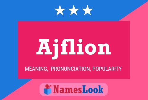 ملصق اسم Ajflion