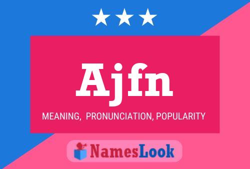 ملصق اسم Ajfn