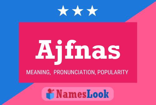 ملصق اسم Ajfnas