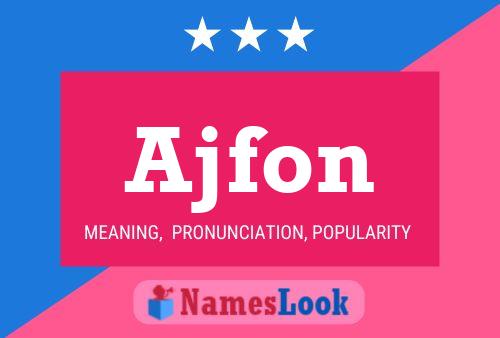 ملصق اسم Ajfon