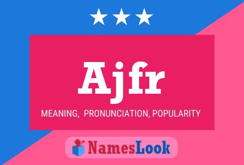 ملصق اسم Ajfr