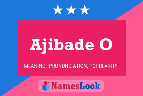 ملصق اسم Ajibade O