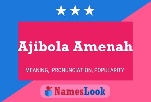 ملصق اسم Ajibola Amenah