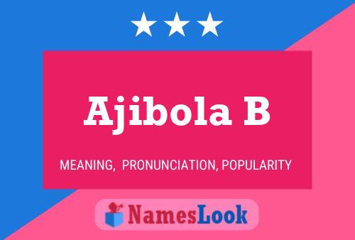 ملصق اسم Ajibola B