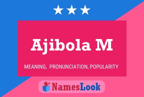 ملصق اسم Ajibola M