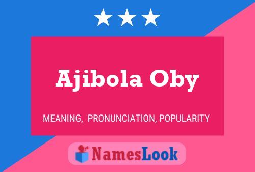 ملصق اسم Ajibola Oby