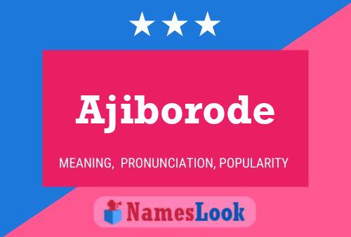 ملصق اسم Ajiborode