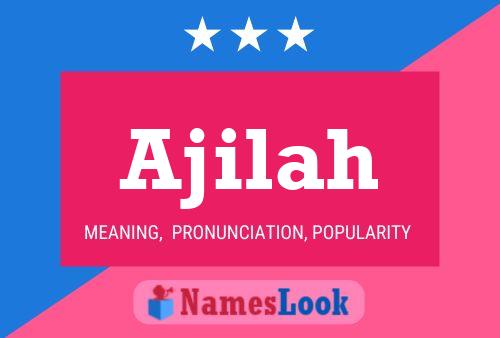 ملصق اسم Ajilah