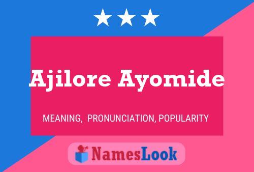 ملصق اسم Ajilore Ayomide