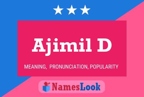 ملصق اسم Ajimil D