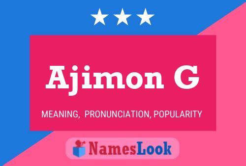 ملصق اسم Ajimon G