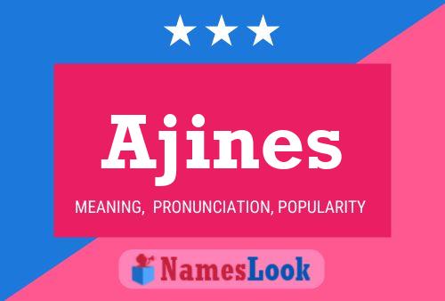 ملصق اسم Ajines